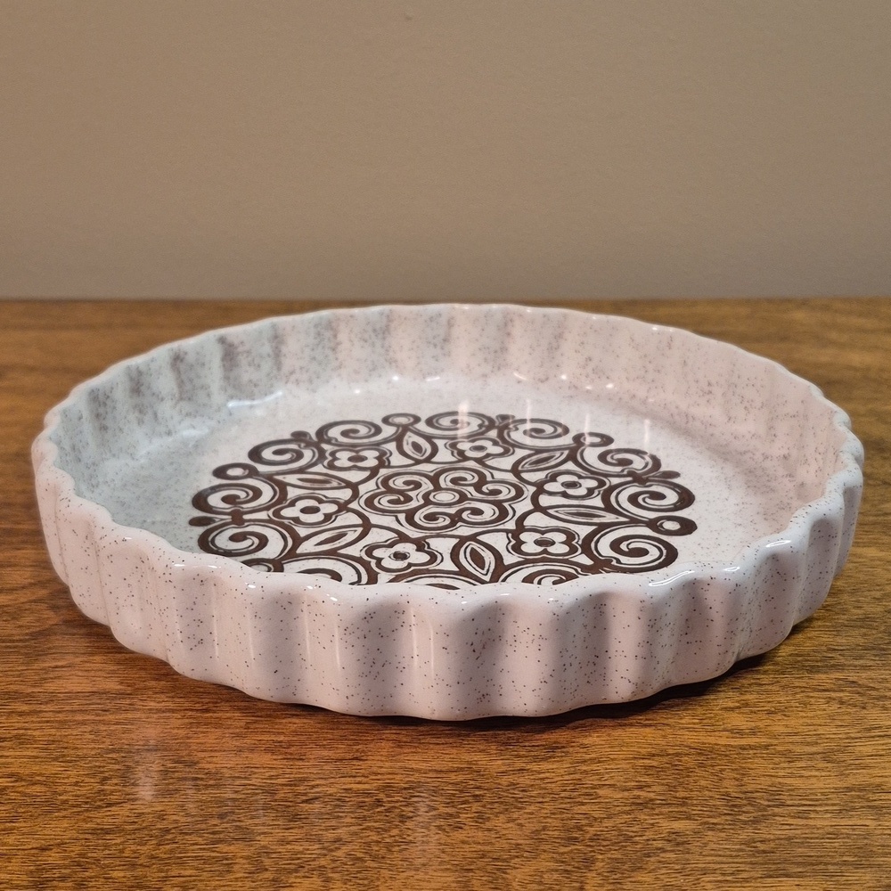 BILTONS Vintage 1970s Ironstone 'Celtic Rose' Pattern Quiche/Pie Baker Dish - Picture 6 of 13